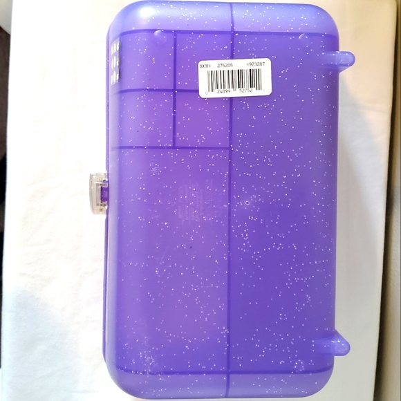 Caboodles Jellies Purple Glitter Case Vintage Jewelry Make Up Organizer Case - Picture 12 of 14